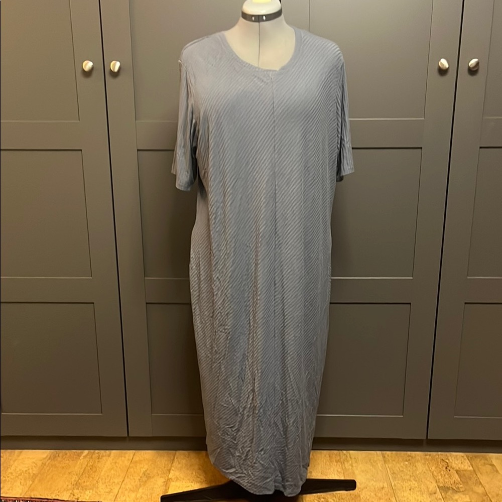Universal Standard L Gray Short Sleeve maxi Dress